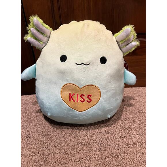 Squishmallow 12” Lomo the Axolotl Valentines 2023 Edition - Picture 1 of 3